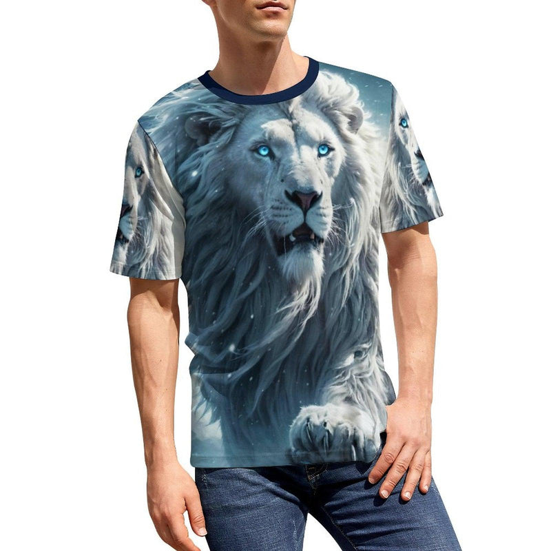 Majestic Lion Face T-Shirt - Swaggy Clothing