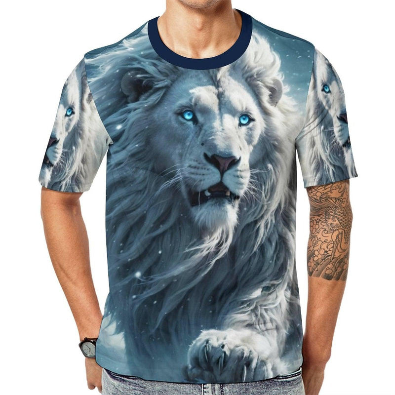 Majestic Lion Face T-Shirt - Swaggy Clothing