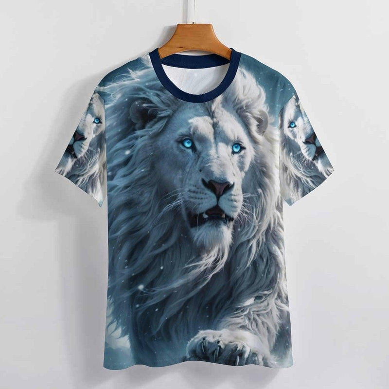 Majestic Lion Face T-Shirt - Swaggy Clothing