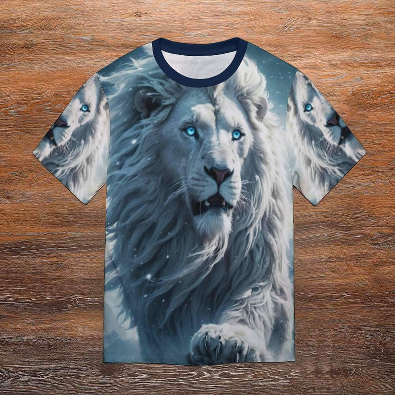 Majestic Lion Face T-Shirt - Swaggy Clothing