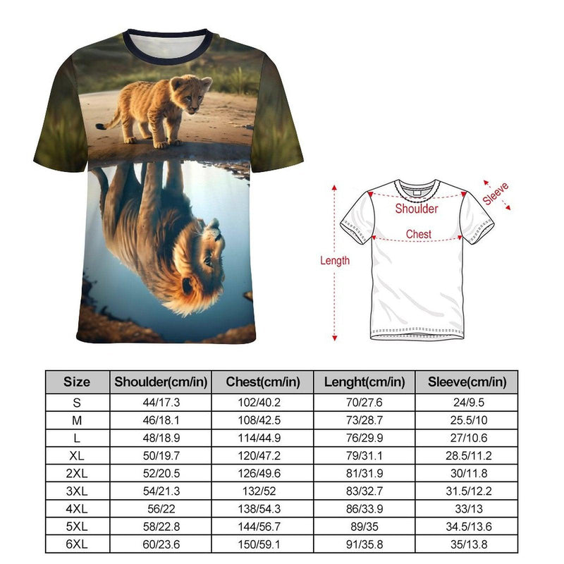 striking lion t-shirt