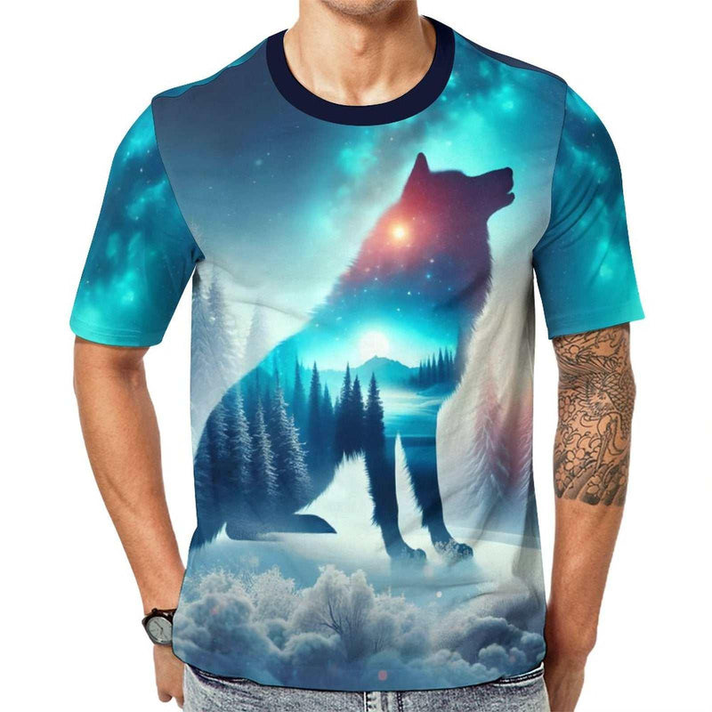 Men's Spirit Wolf T-Shirt - Swaggy Clothing