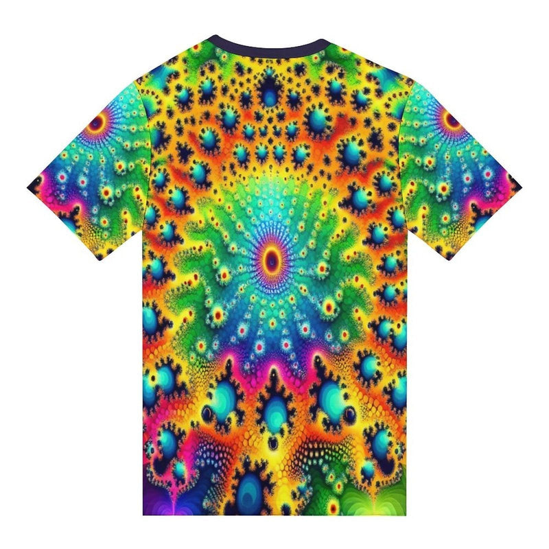 Men's Trippy Fractal T Shirt - Swaggy Clothing