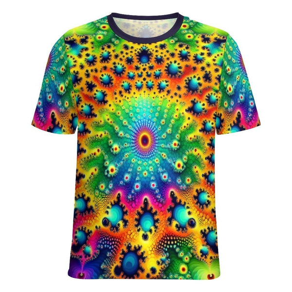 Men's Trippy Fractal T Shirt - Swaggy Clothing