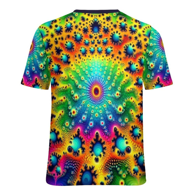 Men's Trippy Fractal T Shirt - Swaggy Clothing