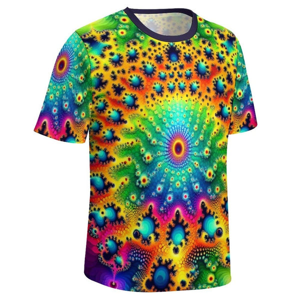 Men's Trippy Fractal T Shirt - Swaggy Clothing