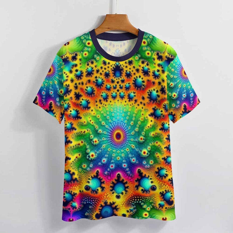 Men's Trippy Fractal T Shirt - Swaggy Clothing