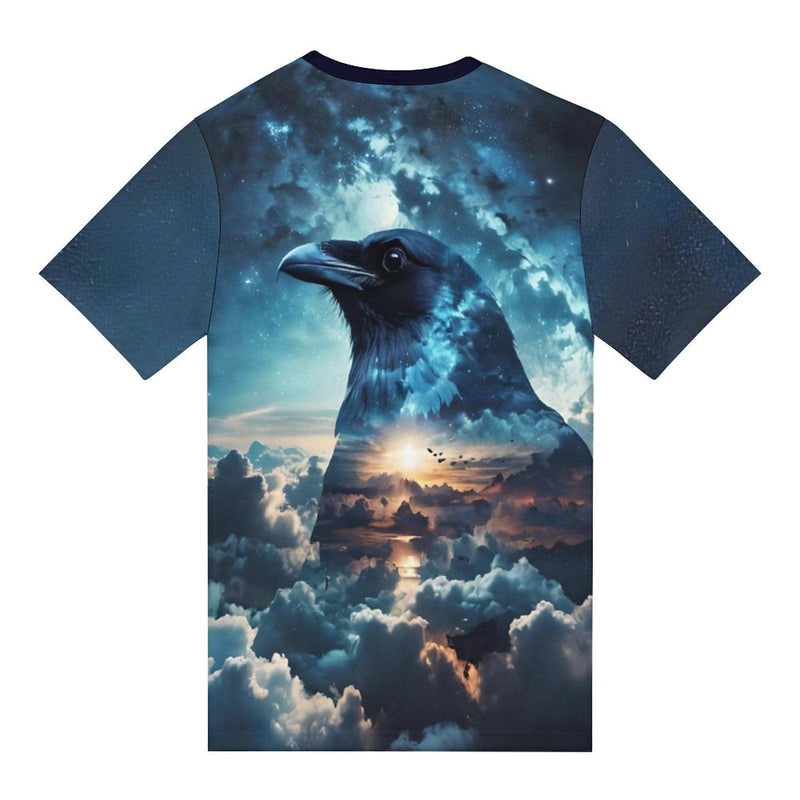 Mystical Black Raven T-Shirt - Swaggy Clothing