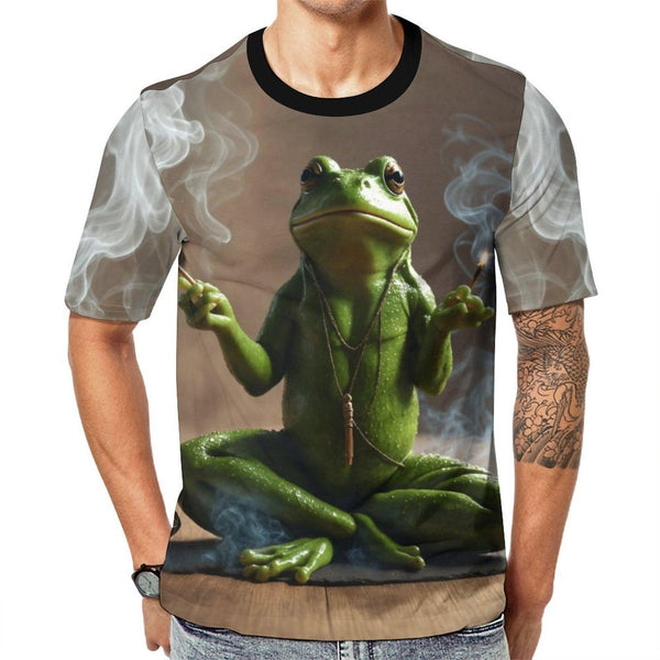 Mystical Meditating Frog T-Shirt - Swaggy Clothing