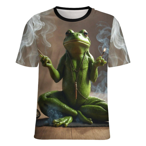 Mystical Meditating Frog T-Shirt - Swaggy Clothing