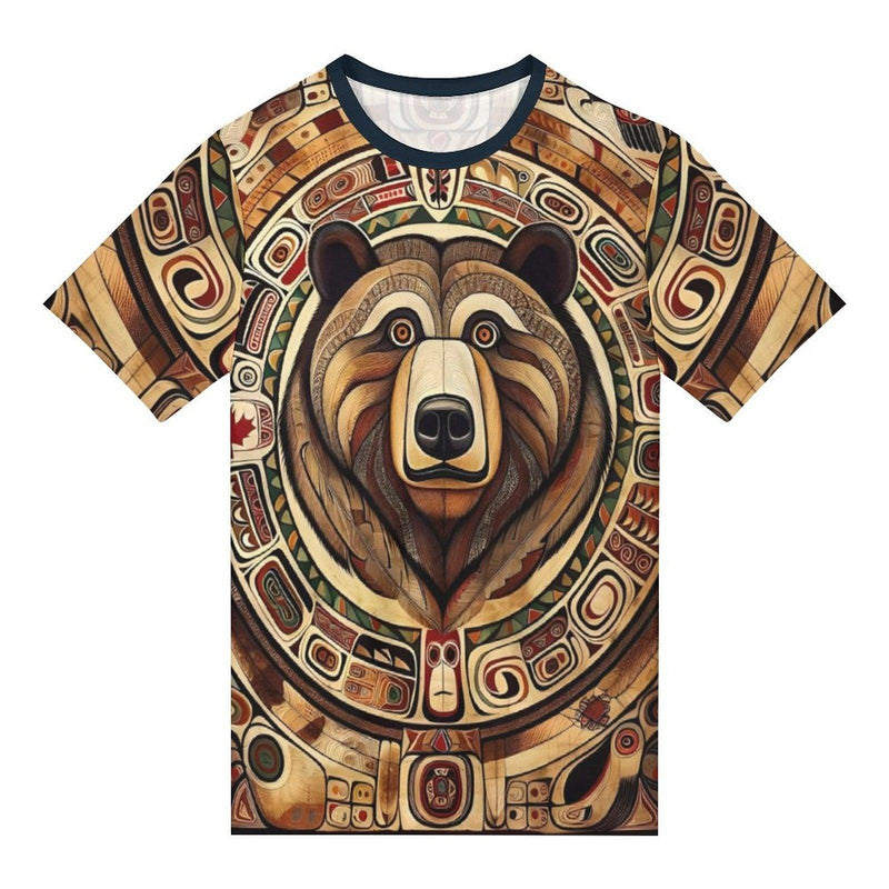 Native Bear Spirit Animal T-Shirt - Swaggy Clothing