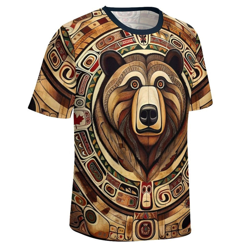 Native Bear Spirit Animal T-Shirt - Swaggy Clothing