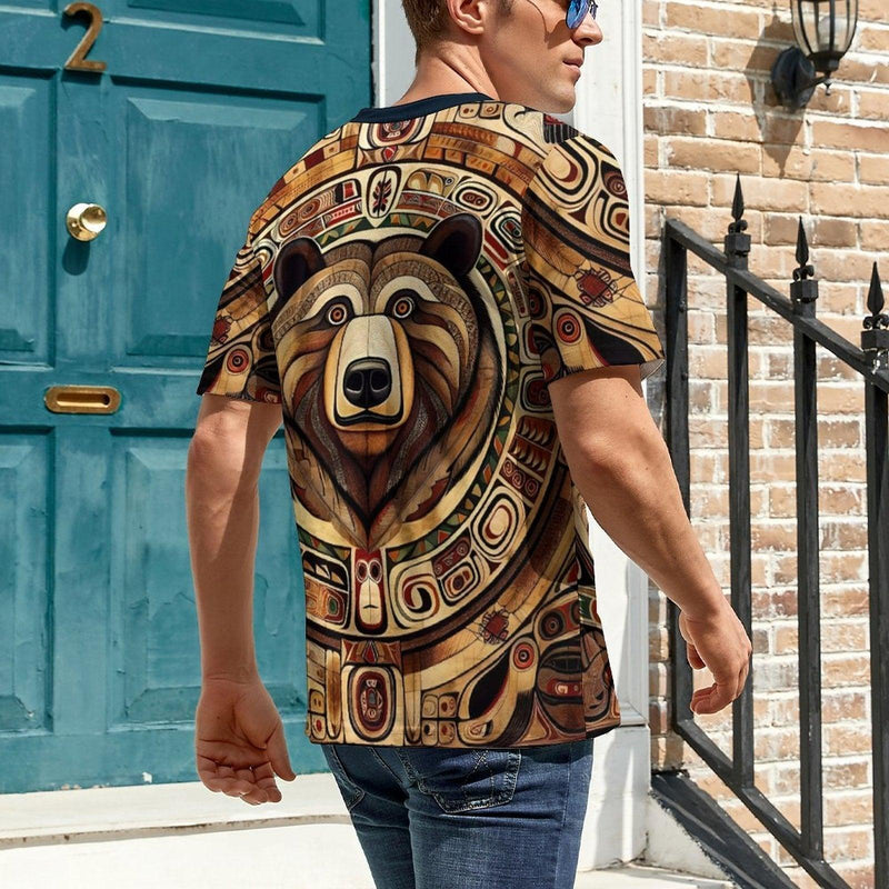 Native Bear Spirit Animal T-Shirt - Swaggy Clothing