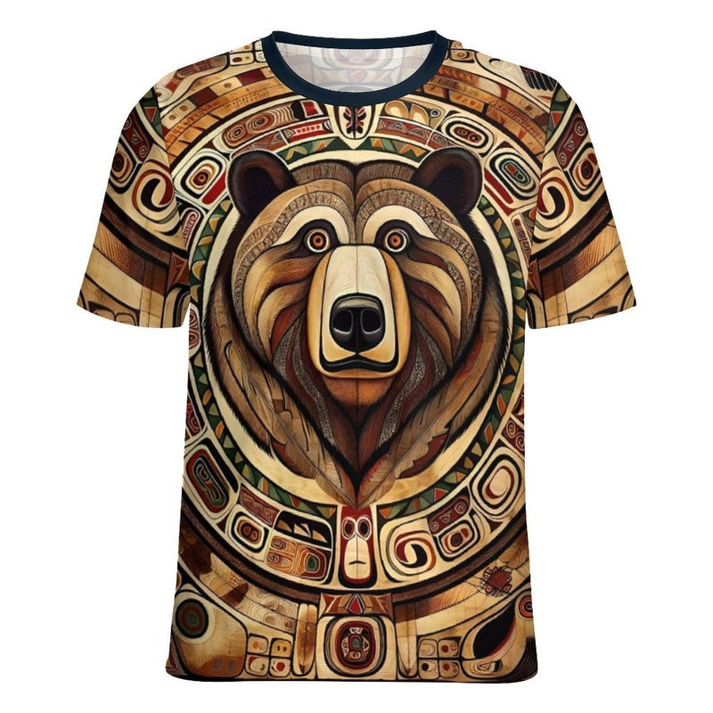 Native Bear Spirit Animal T-Shirt - Swaggy Clothing