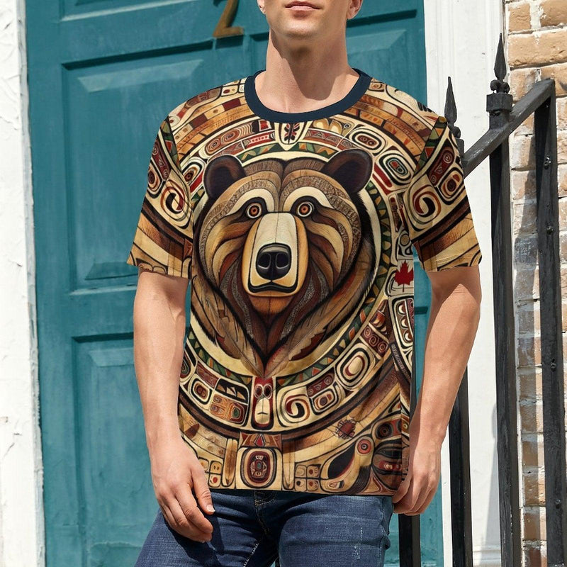 Native Bear Spirit Animal T-Shirt - Swaggy Clothing