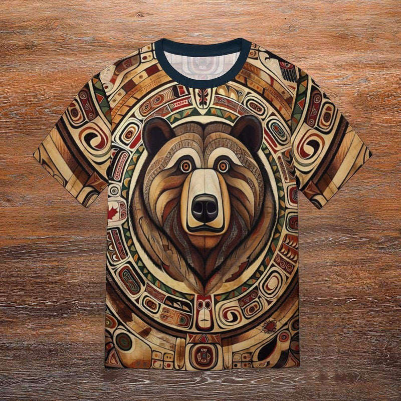 Native Bear Spirit Animal T-Shirt - Swaggy Clothing