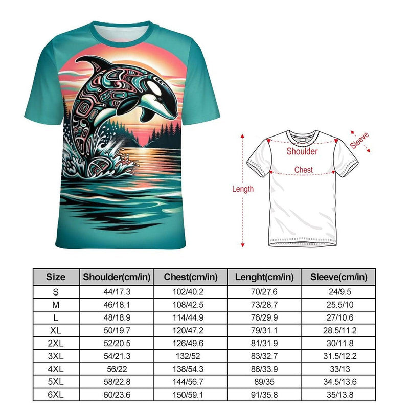 Native Orca Whale T-Shirt - Swaggy Clothing