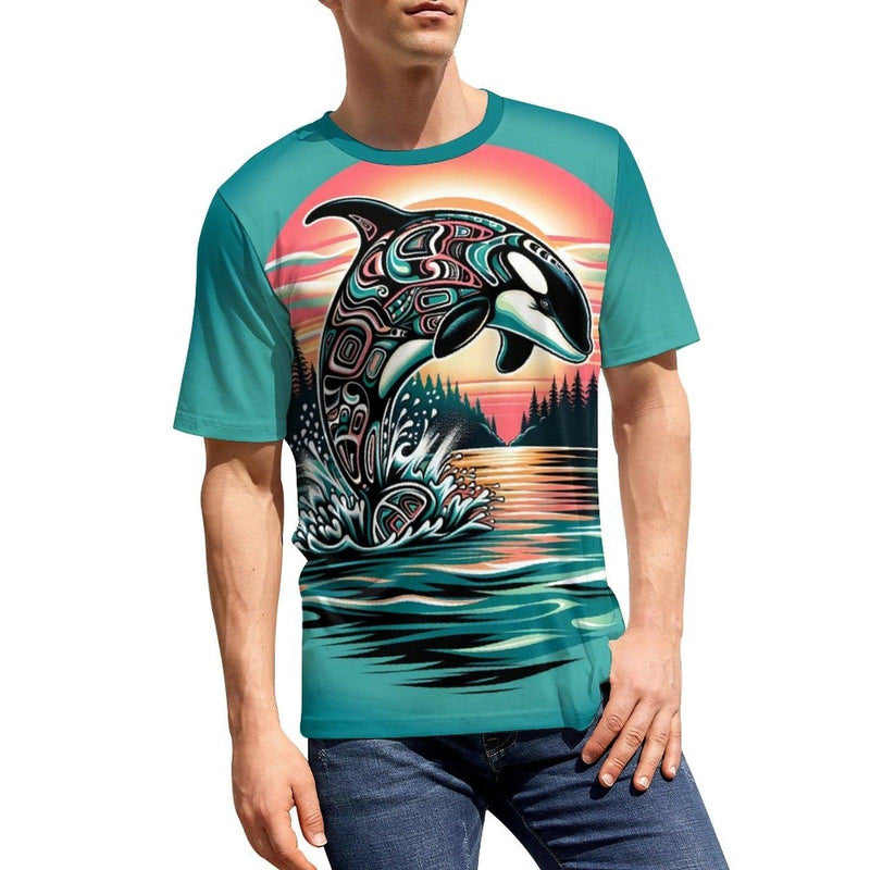 Native Orca Whale T-Shirt - Swaggy Clothing