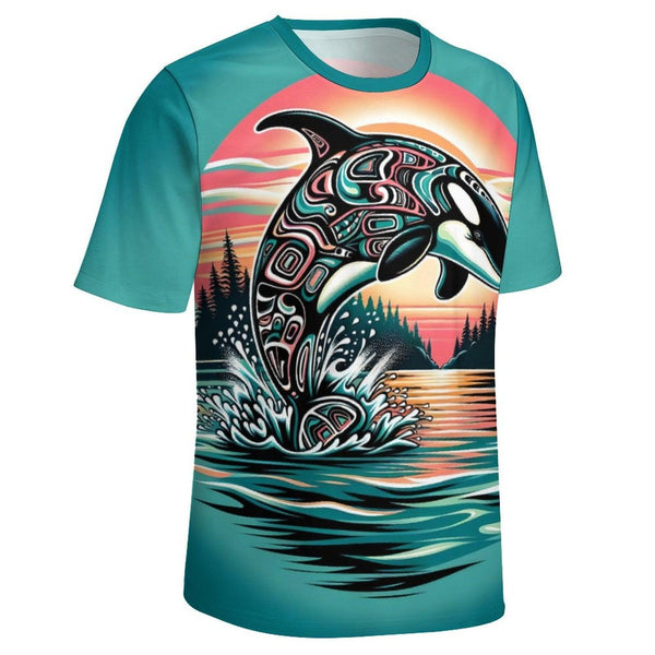 Native Orca Whale T-Shirt - Swaggy Clothing