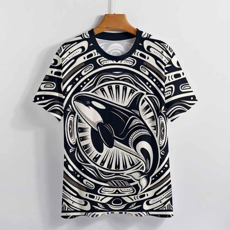 Native Orca Whale T-Shirt - Swaggy Clothing