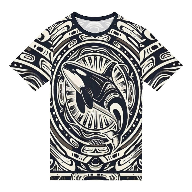 Native Orca Whale T-Shirt - Swaggy Clothing