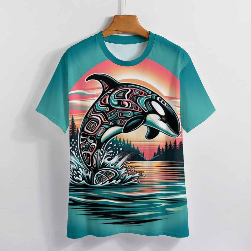 Native Orca Whale T-Shirt - Swaggy Clothing