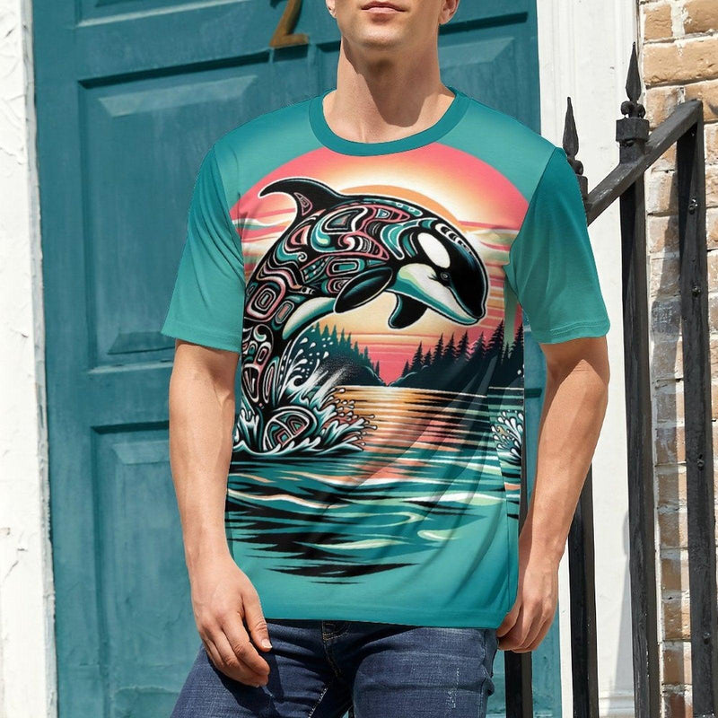 Native Orca Whale T-Shirt - Swaggy Clothing