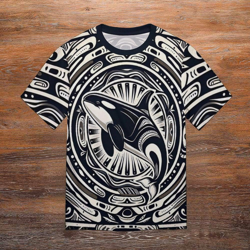 Native Orca Whale T-Shirt - Swaggy Clothing