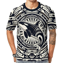 Native Orca Whale T-Shirt - Swaggy Clothing