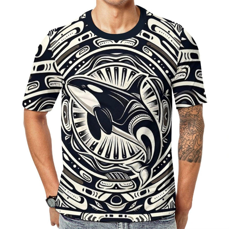 Native Orca Whale T-Shirt - Swaggy Clothing