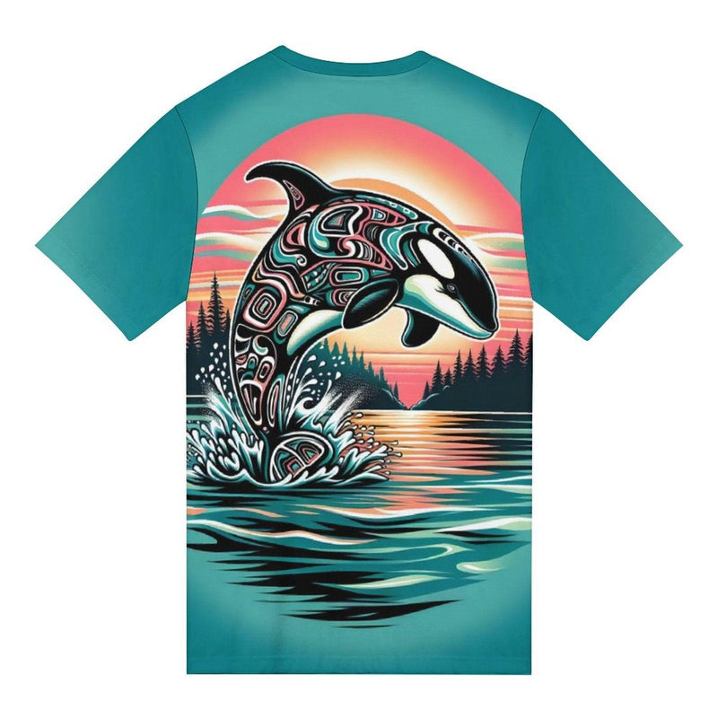 Native Orca Whale T-Shirt - Swaggy Clothing