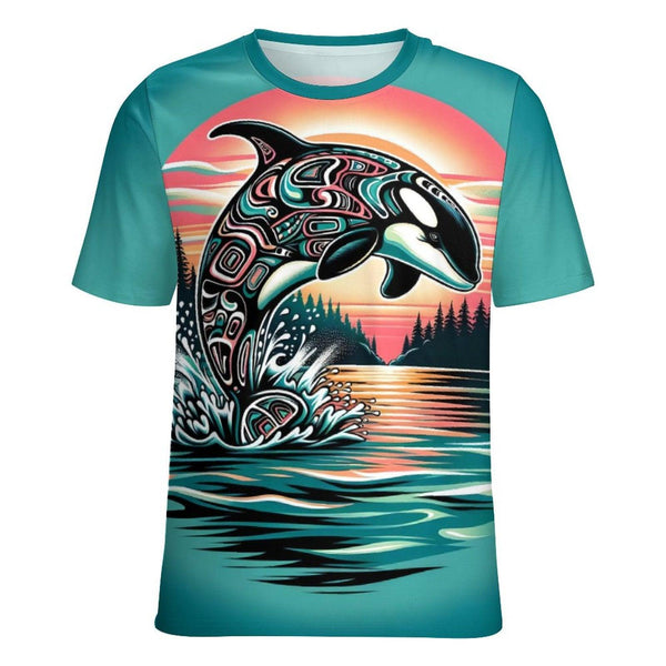 Native Orca Whale T-Shirt - Swaggy Clothing