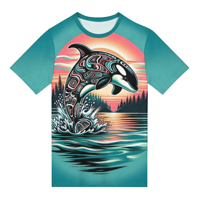 Native Orca Whale T-Shirt - Swaggy Clothing