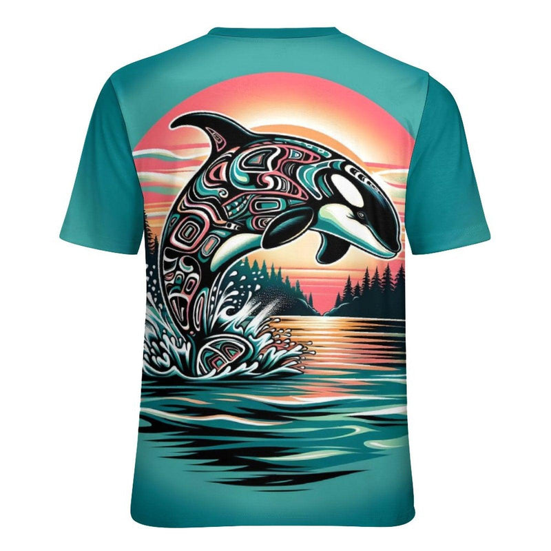 Native Orca Whale T-Shirt - Swaggy Clothing