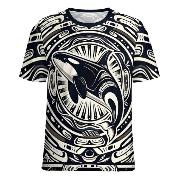 Native Orca Whale T-Shirt - Swaggy Clothing