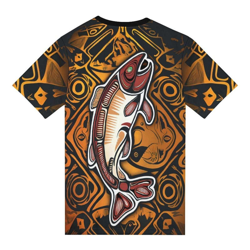 Native Salmon Fishing T-Shirt - Swaggy Clothing