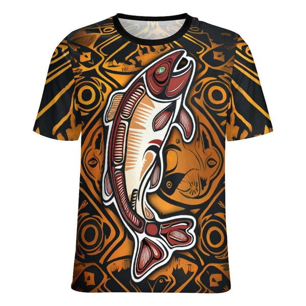 Native Salmon Fishing T-Shirt - Swaggy Clothing