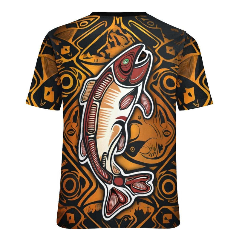 Native Salmon Fishing T-Shirt - Swaggy Clothing