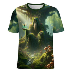 Nature Spirit Holding Fairy T-Shirt - Swaggy Clothing