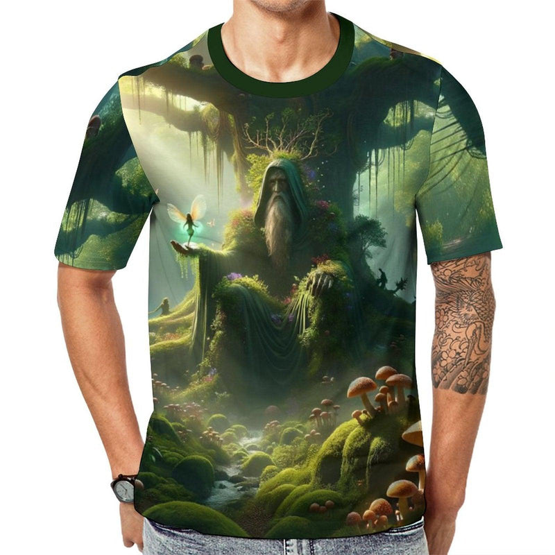 Nature Spirit Holding Fairy T-Shirt - Swaggy Clothing