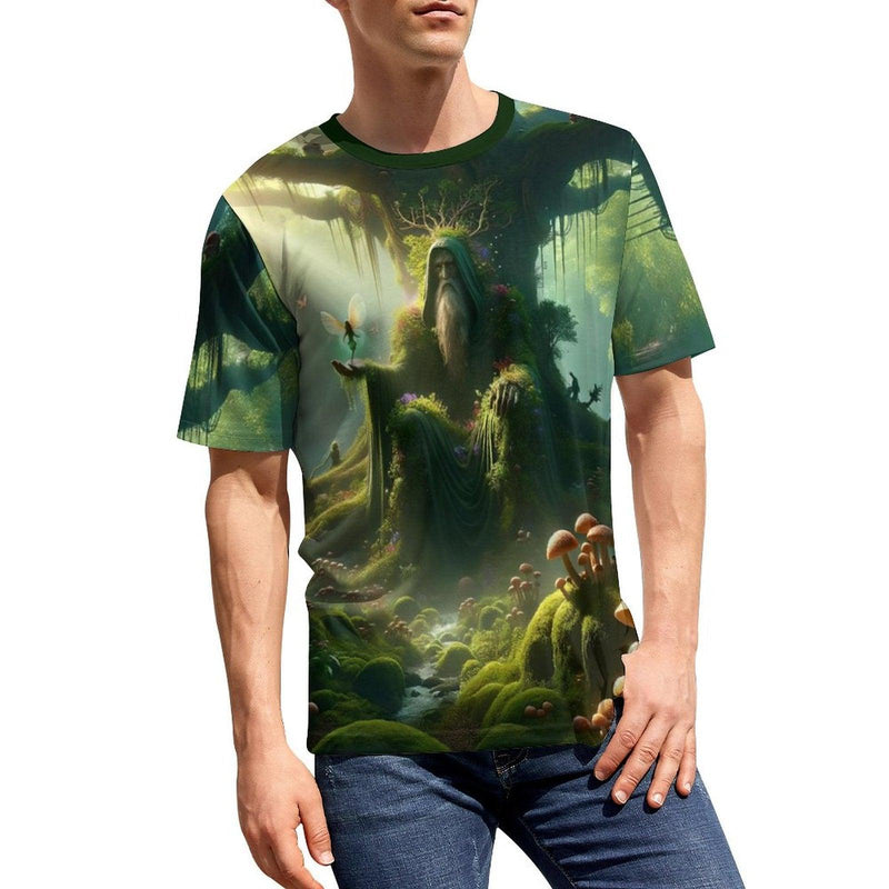 Nature Spirit Holding Fairy T-Shirt - Swaggy Clothing