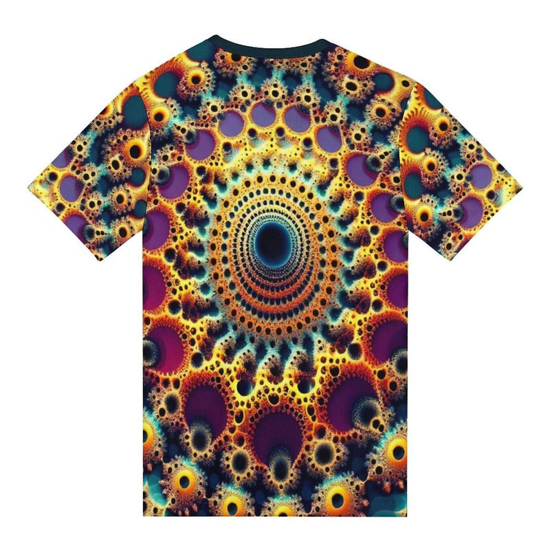 Optical Illusion Fractal T-Shirt - Swaggy Clothing