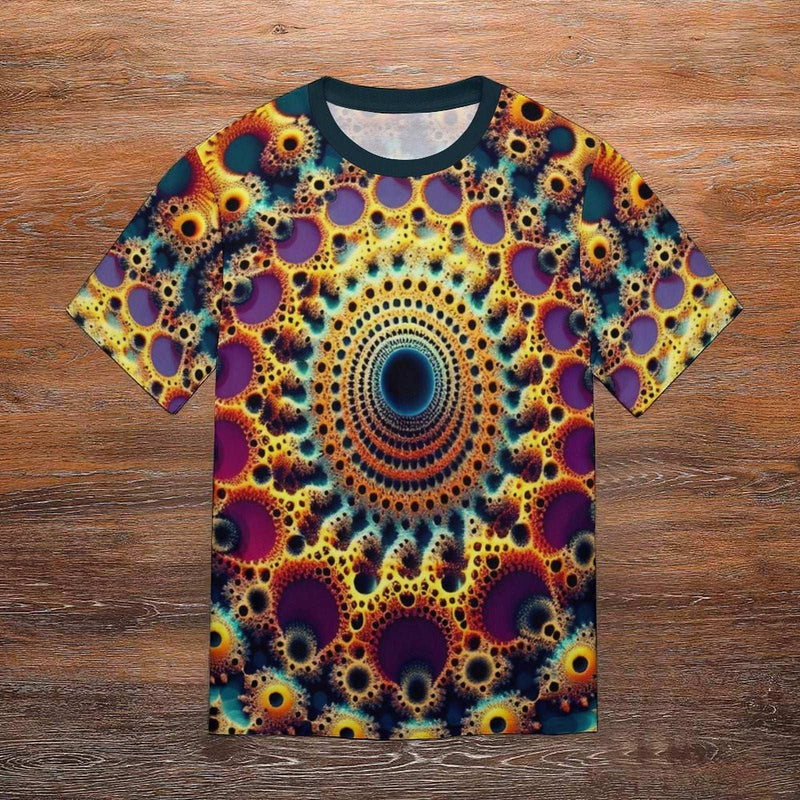 Optical Illusion Fractal T-Shirt - Swaggy Clothing