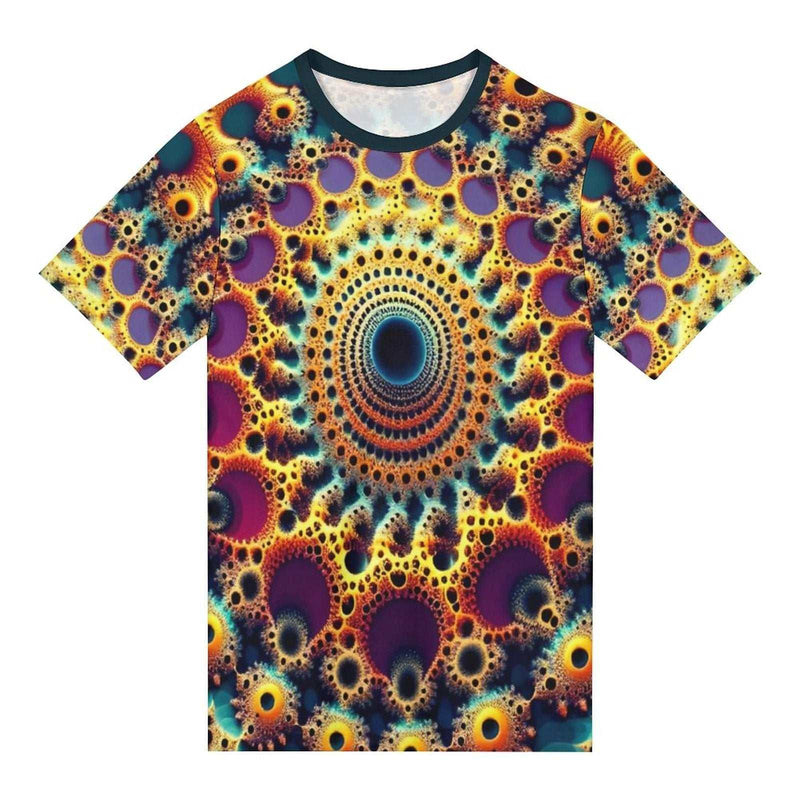 Optical Illusion Fractal T-Shirt - Swaggy Clothing