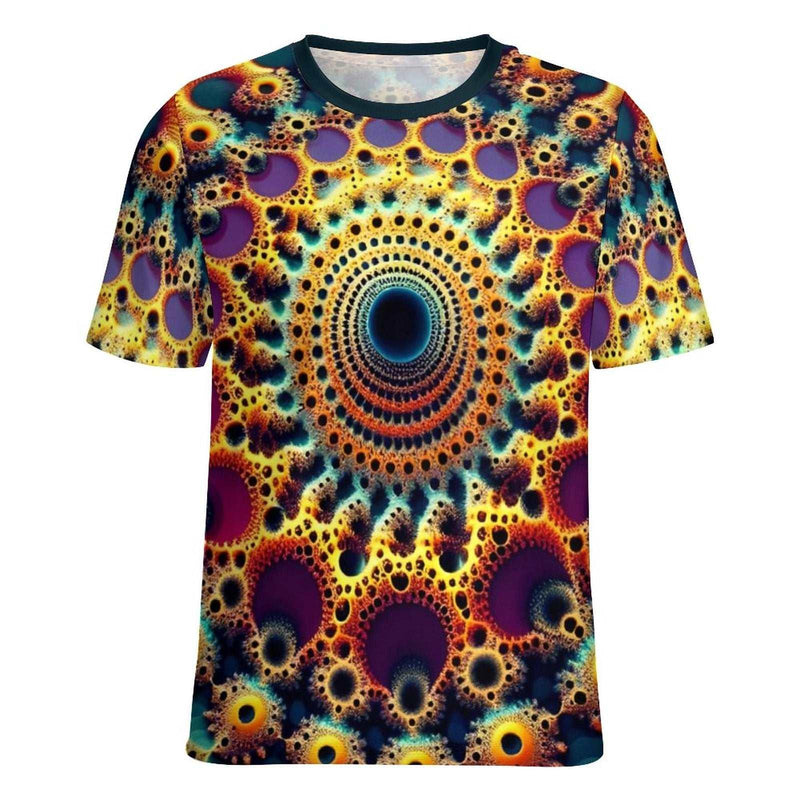 Optical Illusion Fractal T-Shirt - Swaggy Clothing