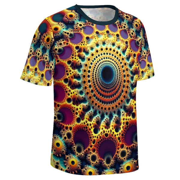 Optical Illusion Fractal T-Shirt - Swaggy Clothing