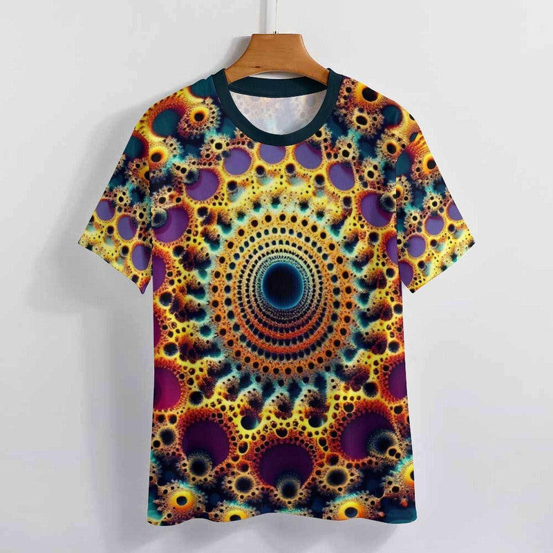 Optical Illusion Fractal T-Shirt - Swaggy Clothing