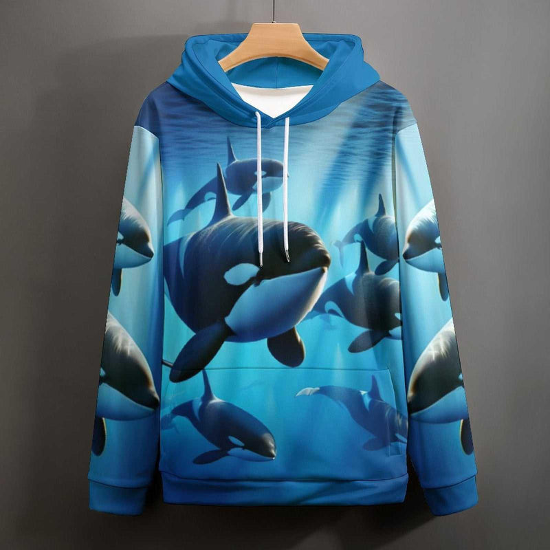 Orca Killer Whale Hoodie - Swaggy Clothing