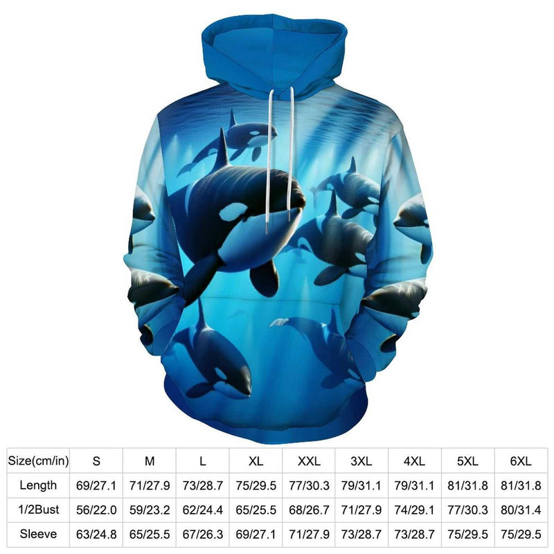 Orca Killer Whale Hoodie - Swaggy Clothing