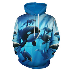 Orca Killer Whale Hoodie - Swaggy Clothing